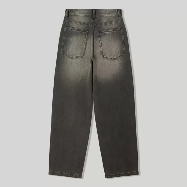 Faded Black Baggy Jeans – Unisex - JFG Bangladesh back view