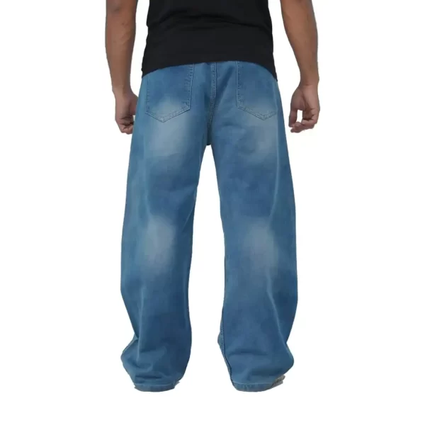 Vintage Indigo Baggy Fit Denim - 100% Cotton - JFG BD - Back View